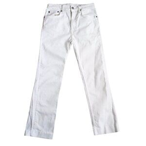 Zara White High-Rise Straight Leg Jeans - Size 4 / 26
